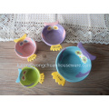 The Owl Set of 4 Measuring Cup-Ceramic Hand Painted